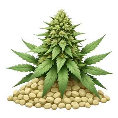 white color marijuana sticker