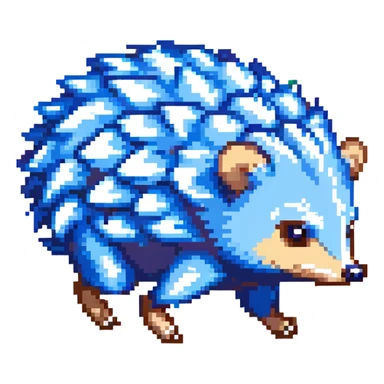 scene of a blue spiky hedgehog running fast through a vibrant landscape with checkerboard hills, floating gold rings, and blurred background, energetic and adventurous sticker