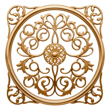 Metal painting and filigree icon, metal surface with delicate filigree work and intricate hand-painted patterns, visible thin metal threads forming swirls and loops, bright enamel or metallic paints, visible paintbrush and filigree tools, no finished artwork, just the process, minimalistic style, clean lines, transparent background. sticker