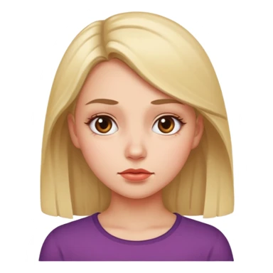 Girl giving side eye sticker