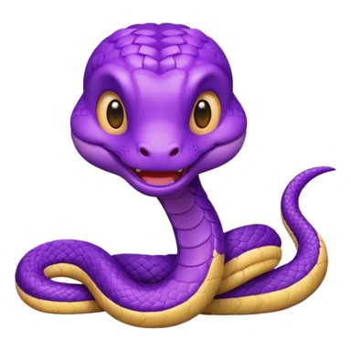  i want a animated emoji with the text "'Lil Viper sorry" for a little purple cute viper sticker