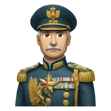 Military russian General  sticker