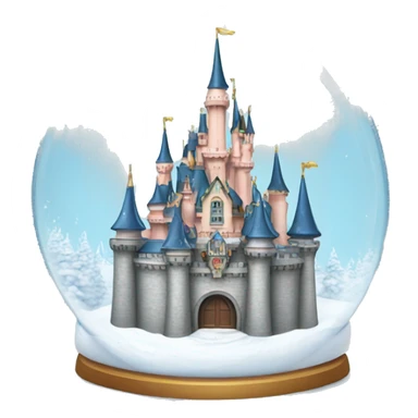 Disney castle in snow globe  sticker