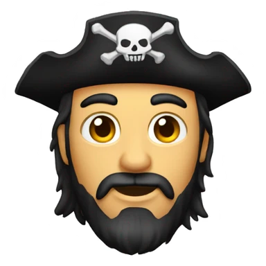 Pirata con parche  sticker