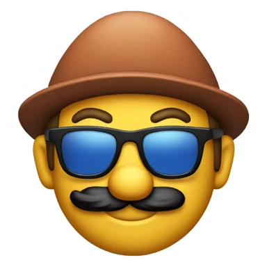Mario with sunglasses sticker
