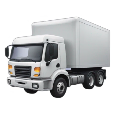 cute uwu articulated lorry sticker