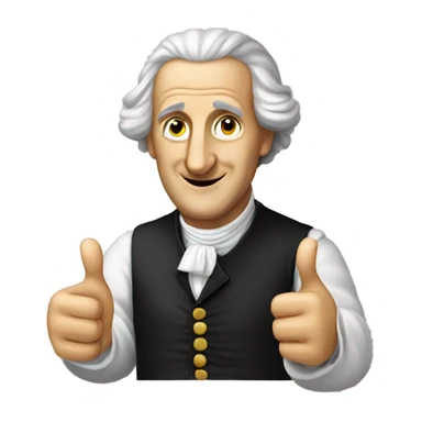 Goethe with thumbs up sticker