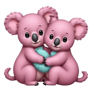 Two pink 🐨 sticker