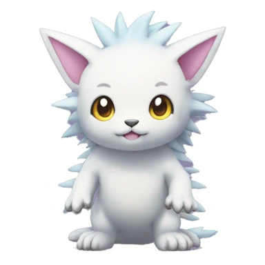 Kawaii cool Digimon-Pokémon-animal full body sticker