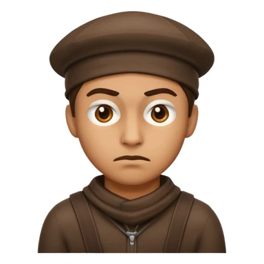 Robber emoji not smiling  sticker