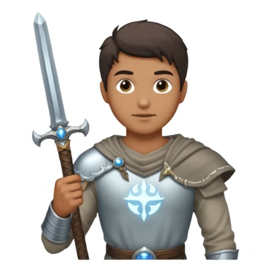 Man holding big souls moonlight sword sticker