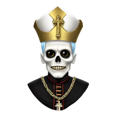 Papa emeritus skeleton pope sticker