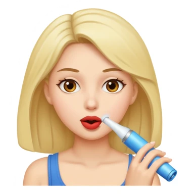 woman giving a blowjob sticker