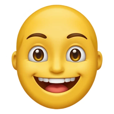 Emoji amoureux tête jaune avec un sourire et le doigt sur les dents  sticker
