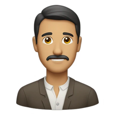 Hombre lengua fuera sticker