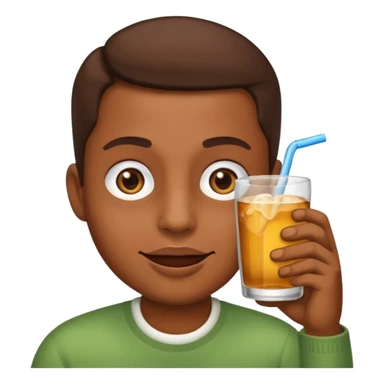 Emoji tomando chimarrão  sticker