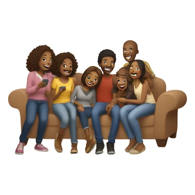 happy moment with friends indoors sticker