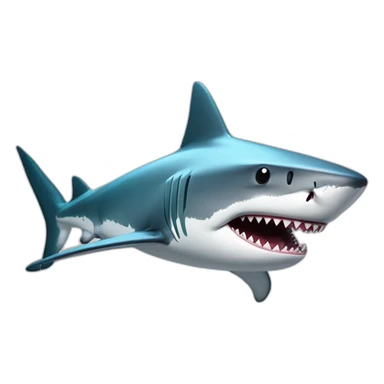 Ricardo milis shark in glass sticker