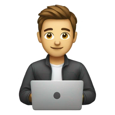 WEB DEVELOPER WORKING ON HIS LAPTOP sticker