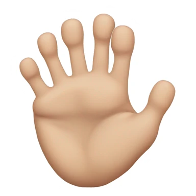 toe reaching finger sticker