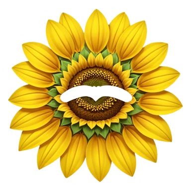 Noo, i want sunflower 🌻.  Just like this. With browner center. And without green sleaves. Much more browner center of the flower please
 sticker