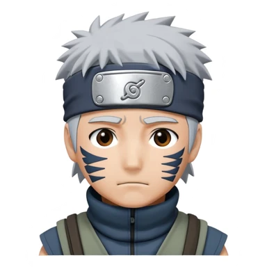 kakashi sensei from naruto sticker