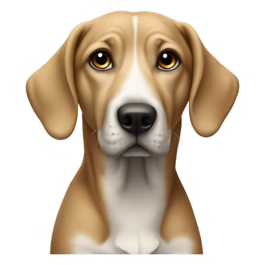 Realist dog looking at viewer sticker