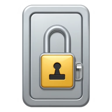 Keycard lock on a Door sticker