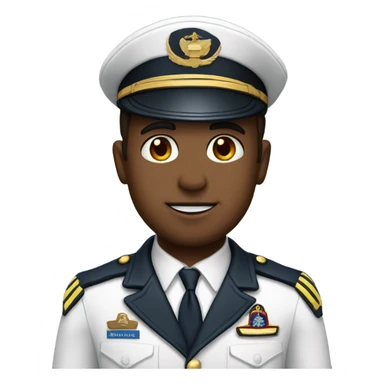Pilot in uniform sticker