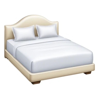 White luxury hotel bed sticker