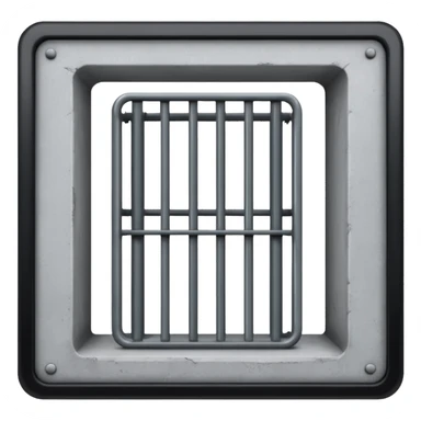 empty jail cell sticker