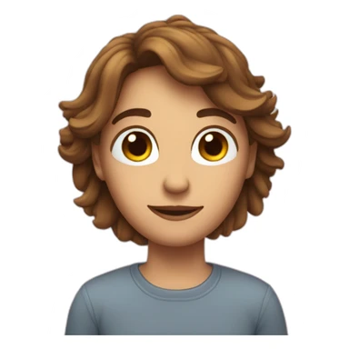 Emoji qui fait un cœur avec la main sticker