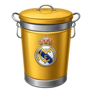 Real Madrid poubelle sticker