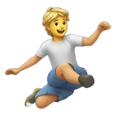 Jumping from roof sticker