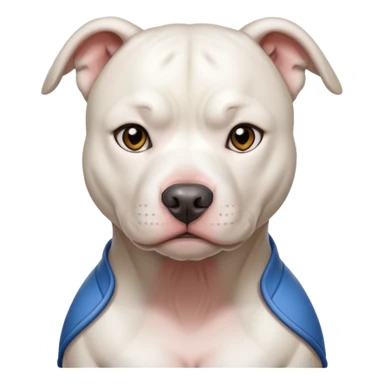 femail white pitbull sticker