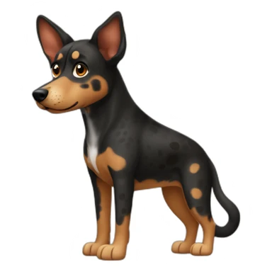 Black and brown Czech spotted dog sticker