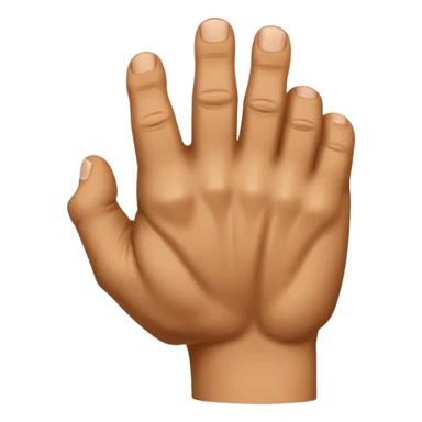 back of veiny fist rearview sticker