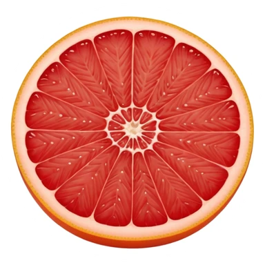 red grapefruit sticker