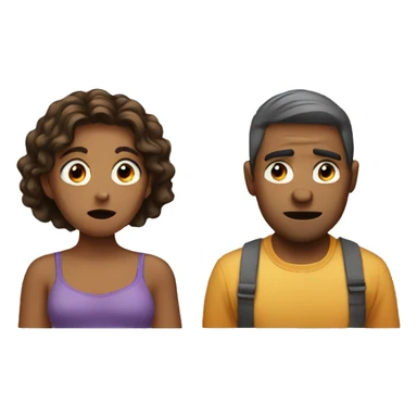 Couple having an argument  sticker