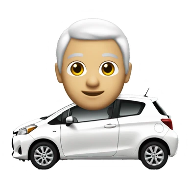 Toyota yaris blanche 2013 sticker