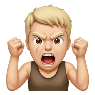 SCREAMING IN RAGE sticker