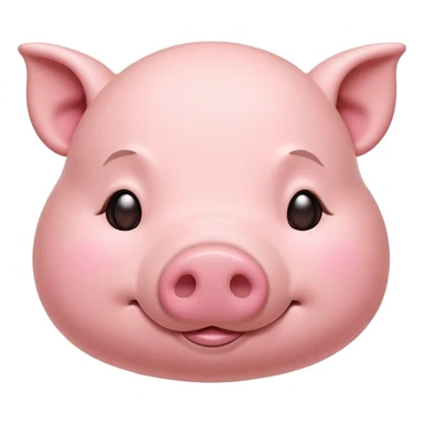 Meme-Worthy Cute Sleeping Pig Portrait Emoji, Head resting peacefully with a contented smile, showcasing a delightfully stout build and a luxuriously soft rosy-pink hide, eyes shut in a serene, restful nap, Simplified yet hilariously adorable features, highly detailed, glowing with a soft, drowsy light, high shine, relaxed and utterly lovable, stylized with an air of playful laziness, bright and heartwarming, soft glowing outline, capturing the essence of a comically sleepy pig, so meme-worthy it feels like it could instantly become the next viral sensation of adorable slumber! sticker