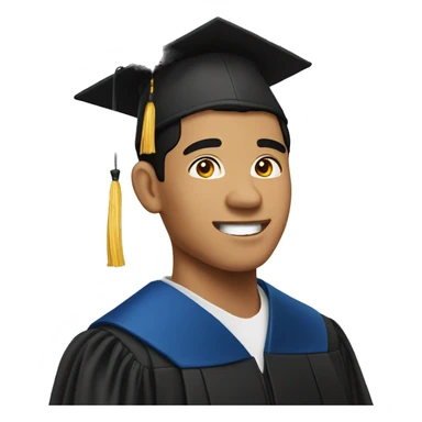 Filipino man graduating sticker