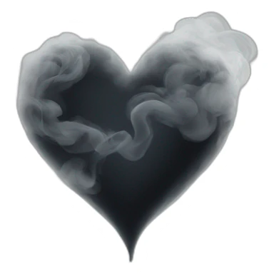 heart shaped smoke sticker