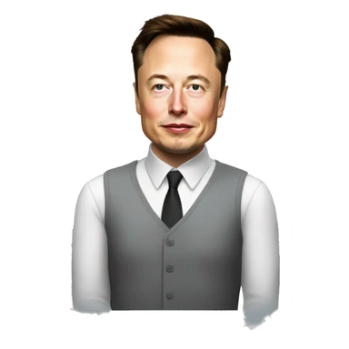 Elon Musk sur une fusée sticker