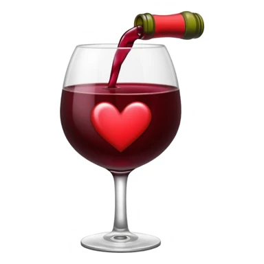 Corazón de color vino tinto oscuro sin nada arriba sticker