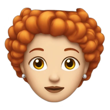 Queen with red hair sticker