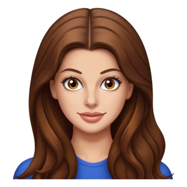 Hannah Stocking with long brown hair sticker