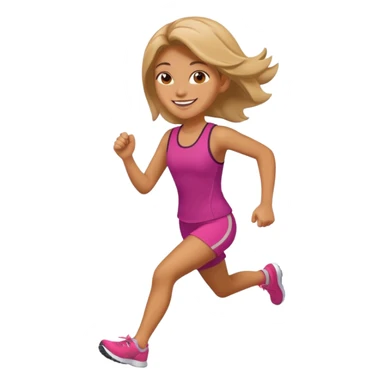 run girl sticker