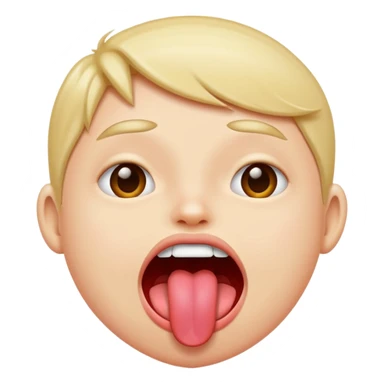 person sticking out tongue sticker